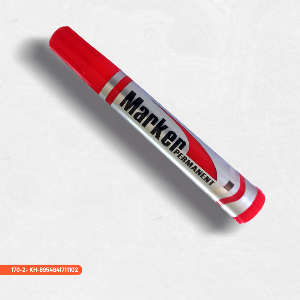Gixin Permanent Pen Round Head RED 400m