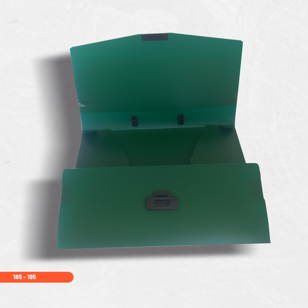 Pochette plastique vert sans compartiment HK166