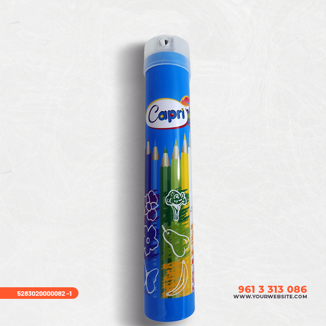 [CRAYON COULEUR CAPRI BM] قلم كابري ملون في علبة معدنية