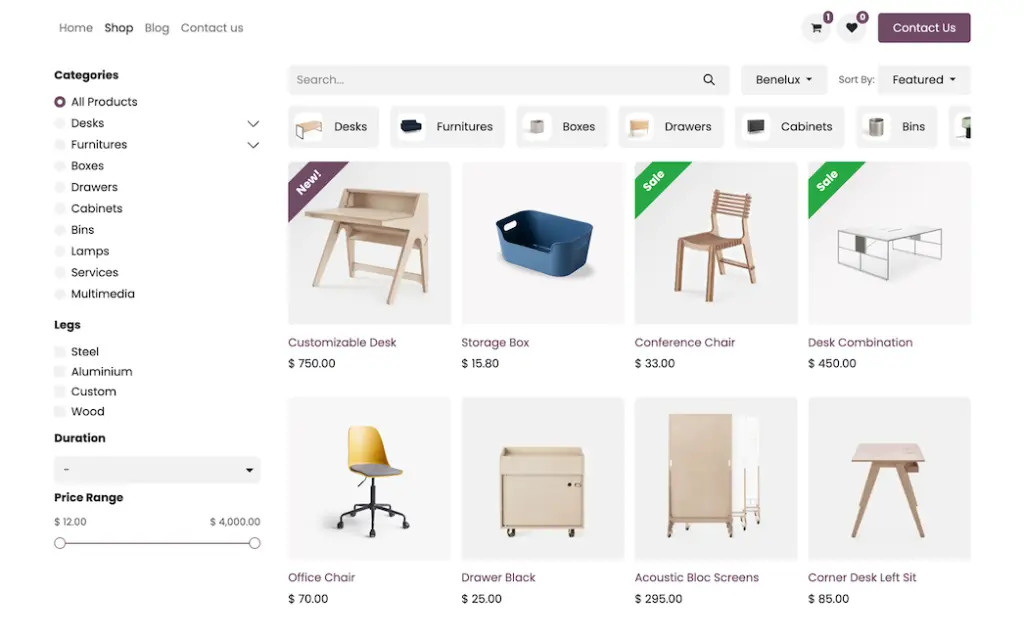 E commerce Website