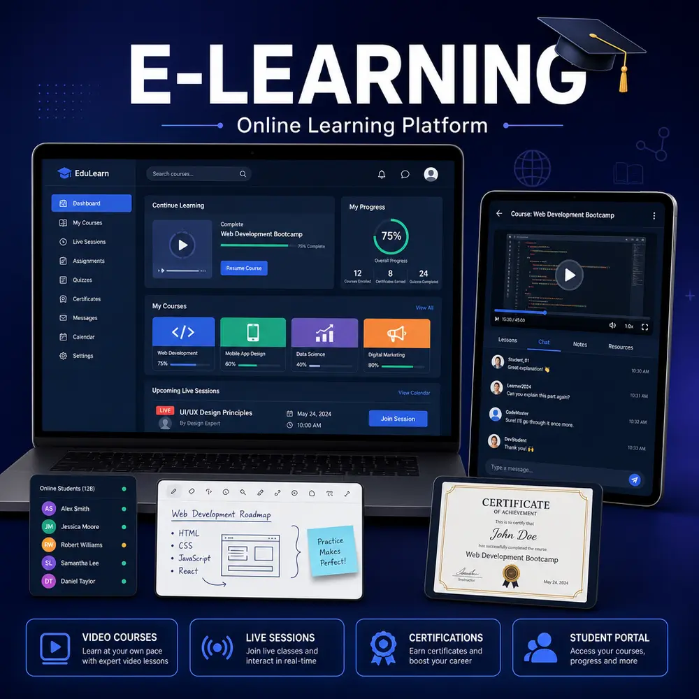 E learning Website