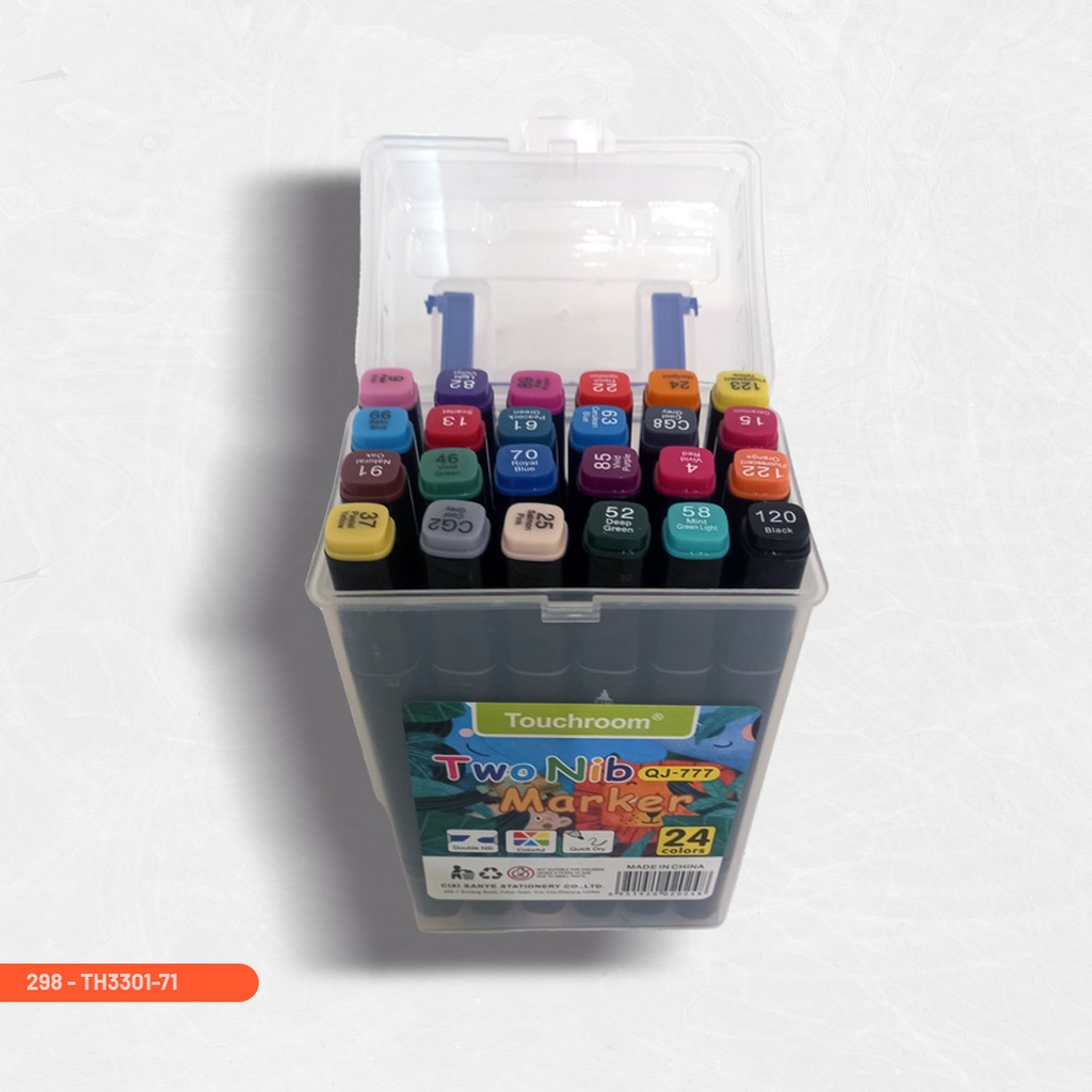 TWO NIB MARKERS 24 COLOR 3301-71