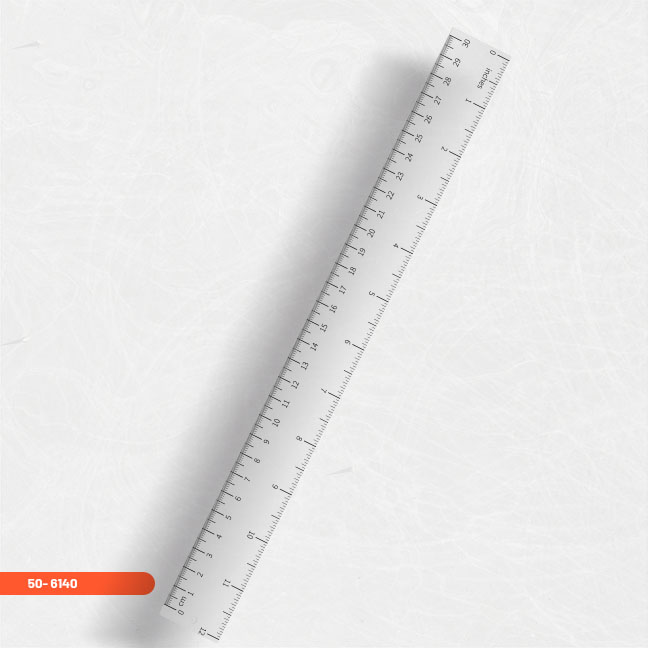 RULER 30 CM TRANSPARENT