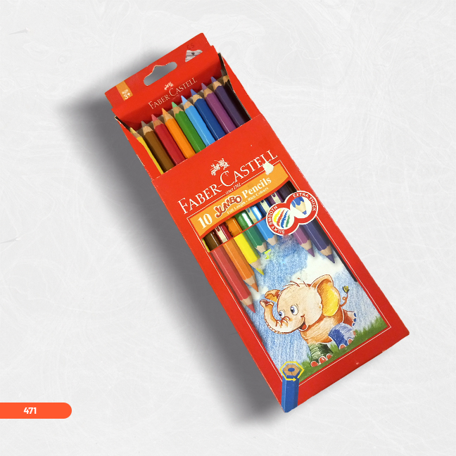 FABER-CASTEL 10 JUMBO COLOUR PENCILS