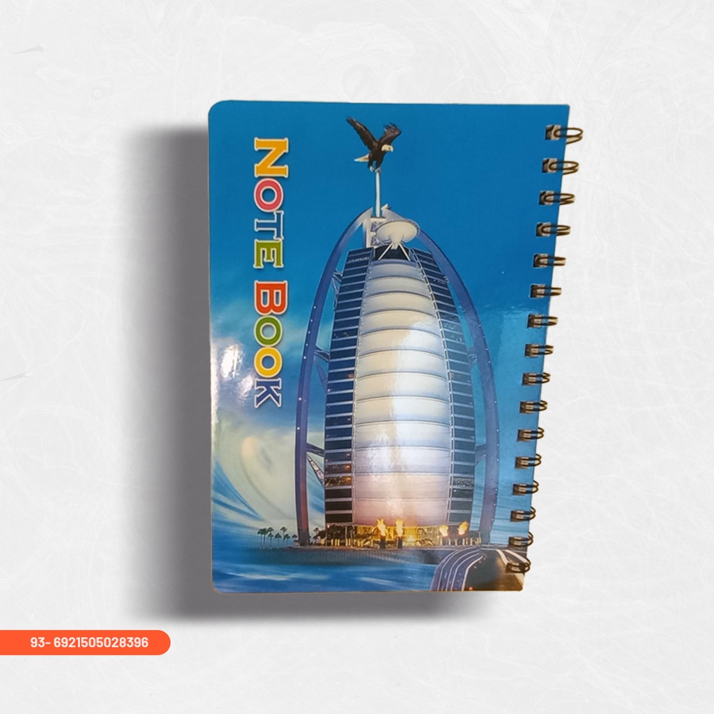 3D Spiral Notebook 240 A6