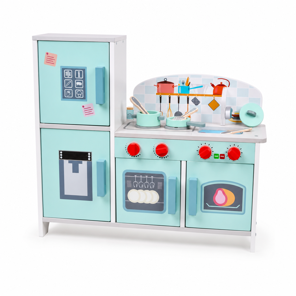 Cuisine en bois menthe 46.5cm / مطبخ خشبي أخضر 46.5سم