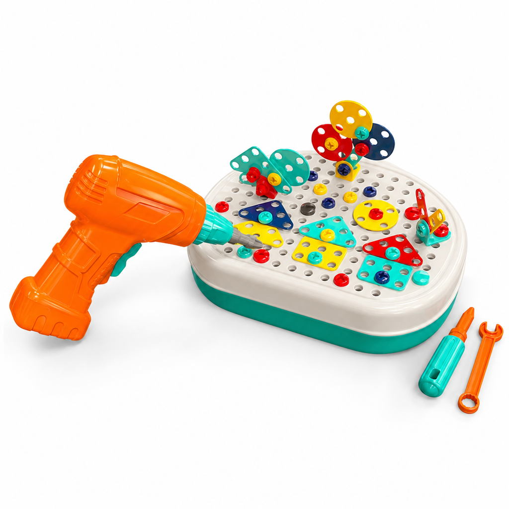Puzzle petit ingénieur+perceuse / بازل المهندس الصغير مع مثقاب