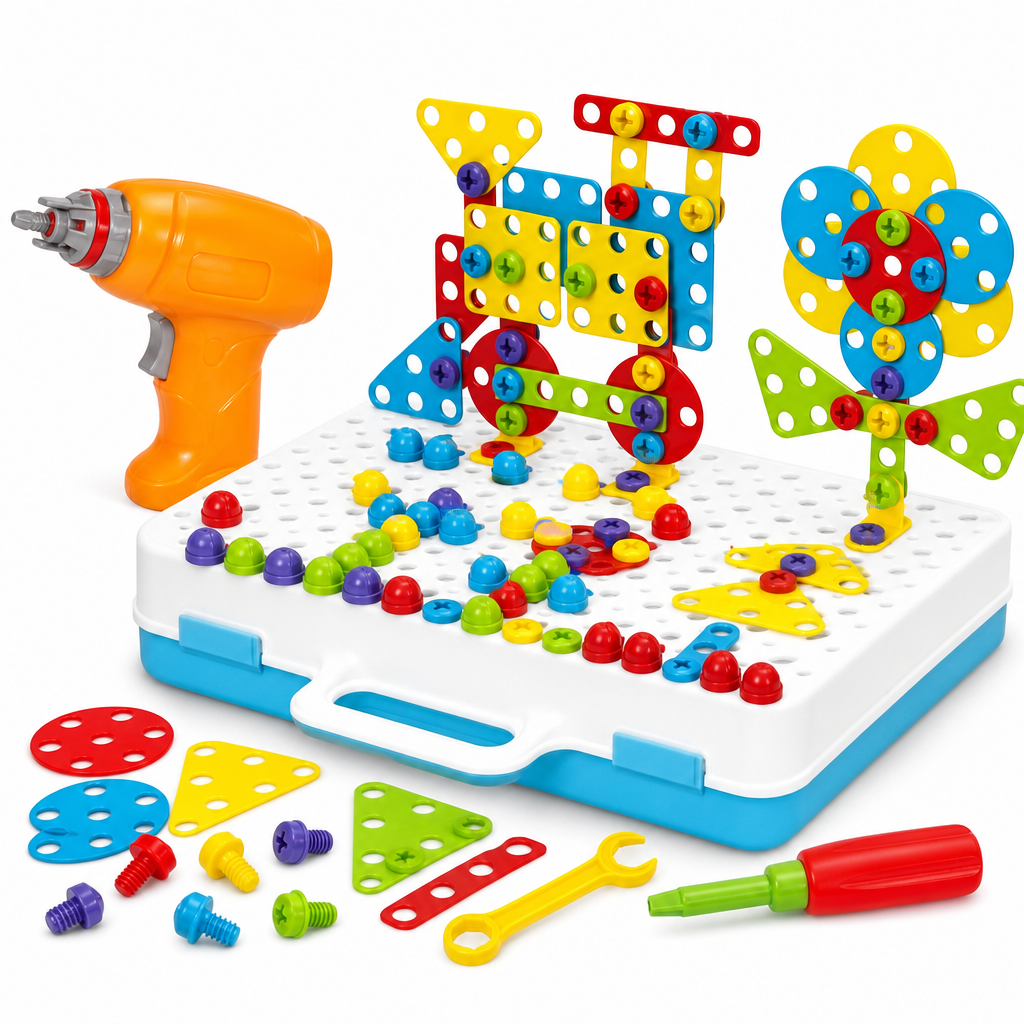 Puzzle créatif 4-en-1 STEM 193PCS / بازل إبداعي 4 في 1 STEM 193 قطعة