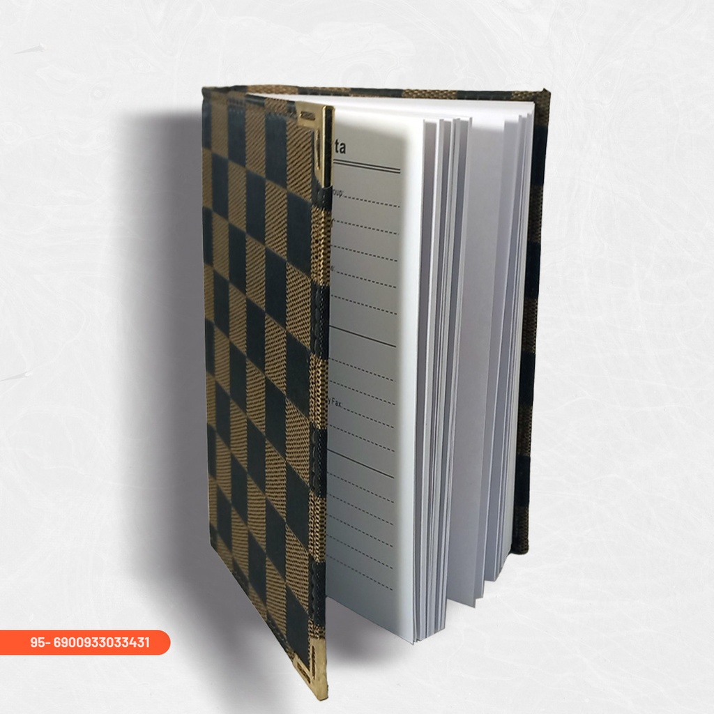 Leather and Fabric Notebook HK275