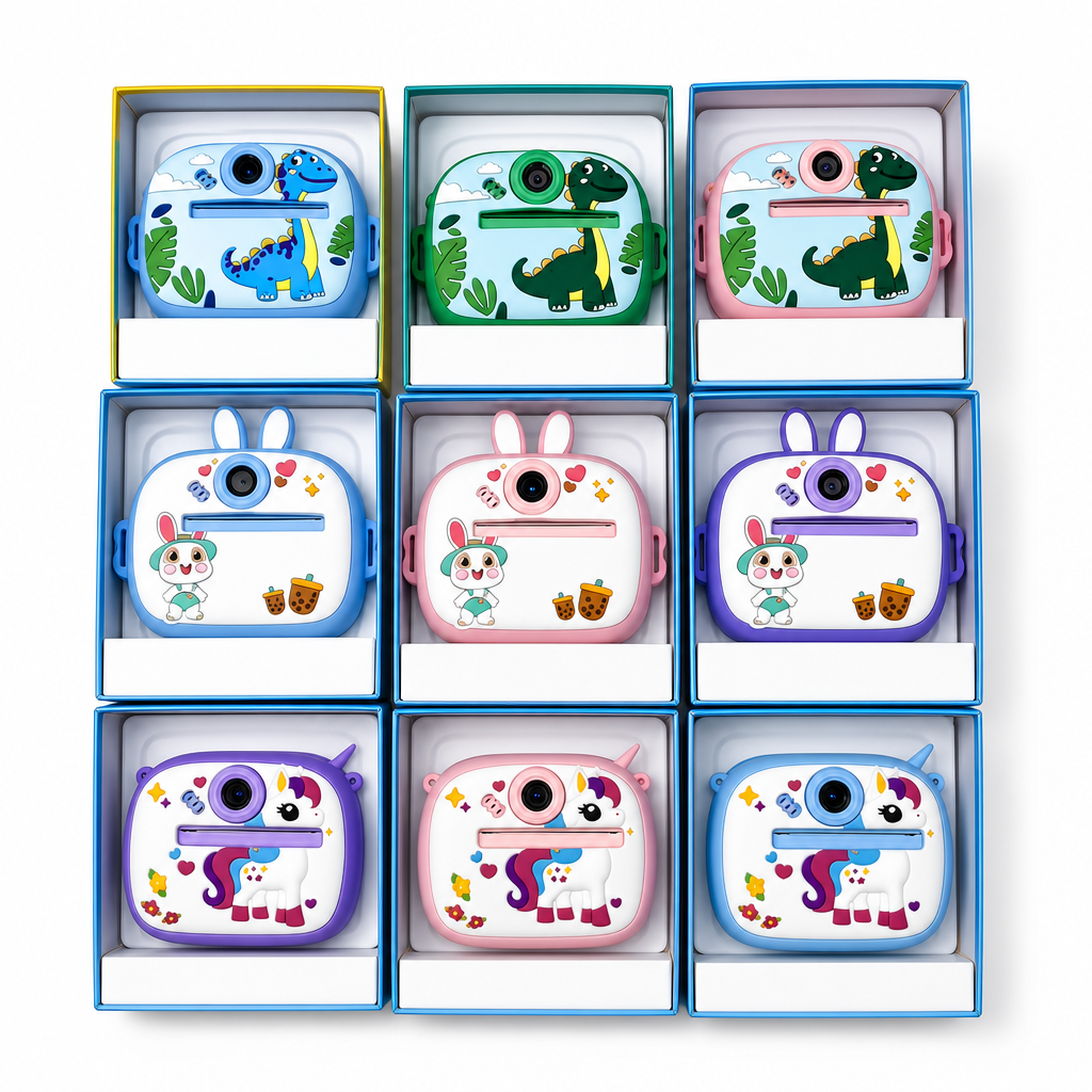 TH4081-3 Sweet Bunny Appareil Photo Ovale كاميرا بيضاوية
