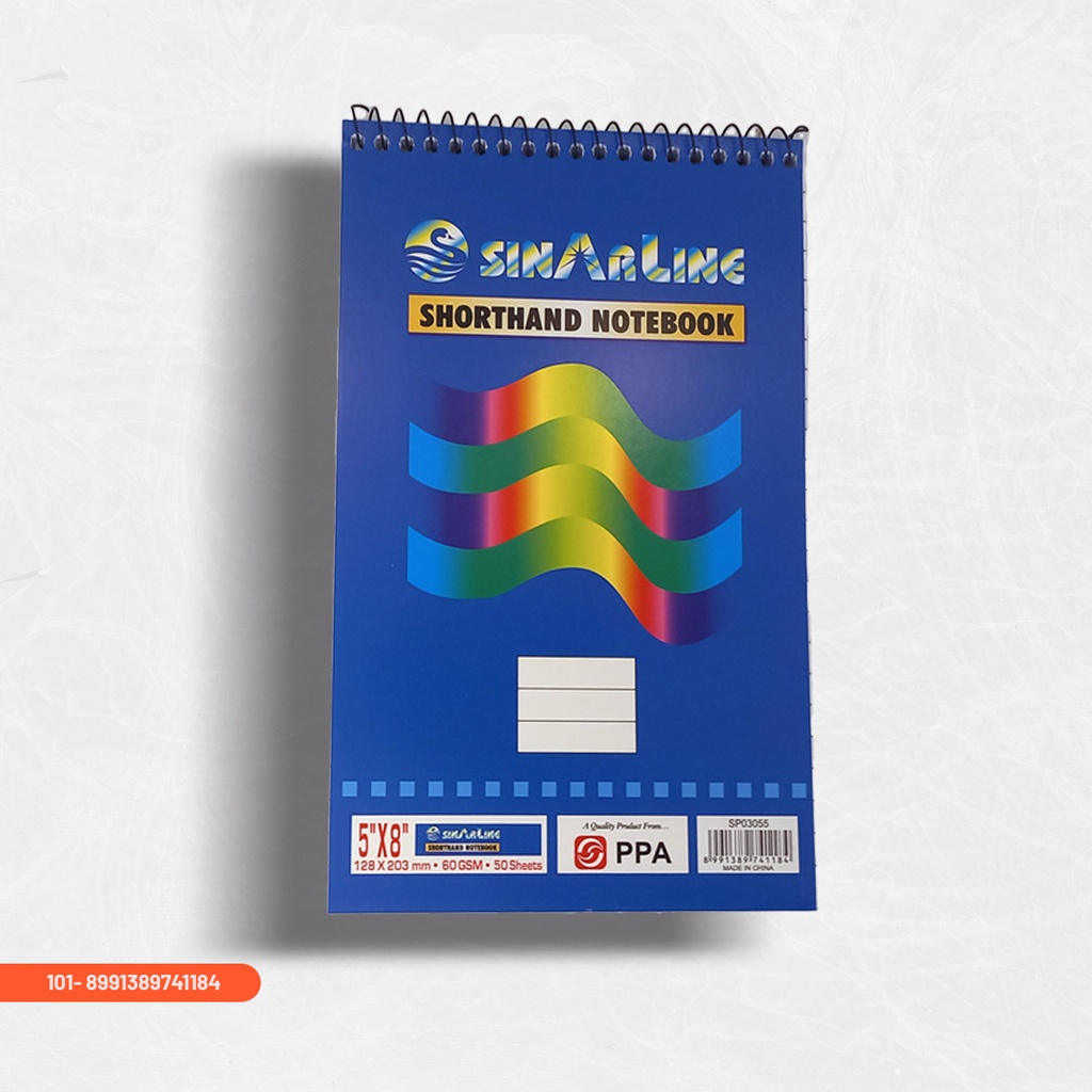 Sinarline HK 258 5X8" Spiral Notebook