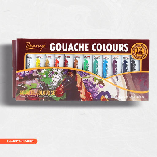 [132] Gouache Tube Box 12 colors hk268