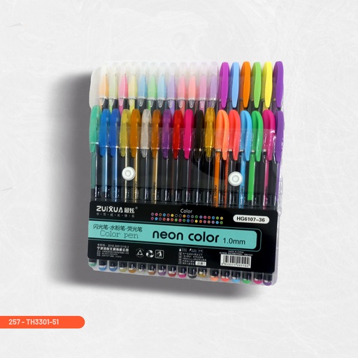 [257-TH3301-51] Neon Color Pens*36