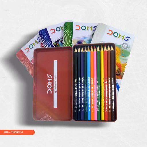 [284-TH3301-1] METALLIC BOX COLOR PENCIL (12PCS) 3301-16