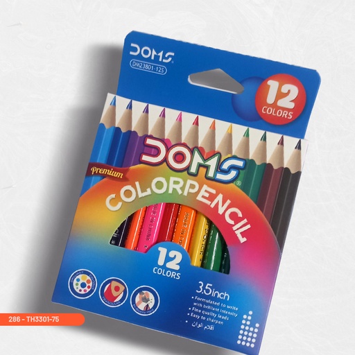 [286] DOMS COLOR PENCIL (12PCS) 3301-75