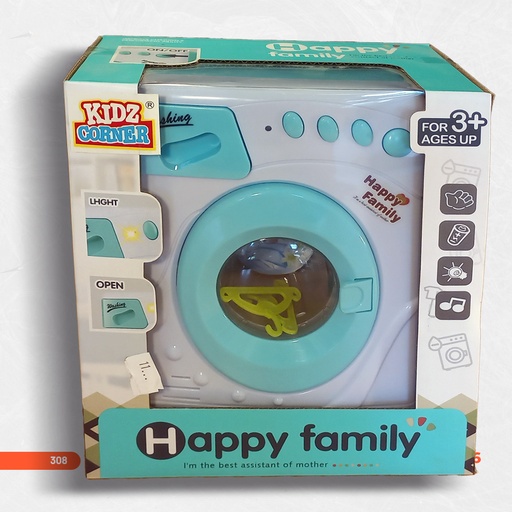 [308] HAPPY FAMILY KIDS CORNER WASH MACHINE 3+