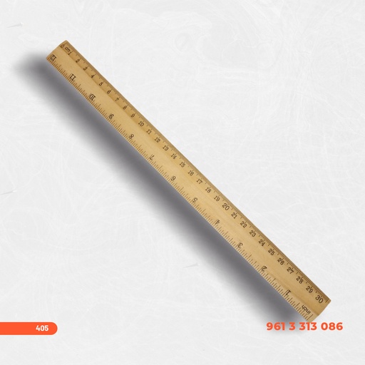 [405] REGLE EN BOIS 30 CM – 12 INCH