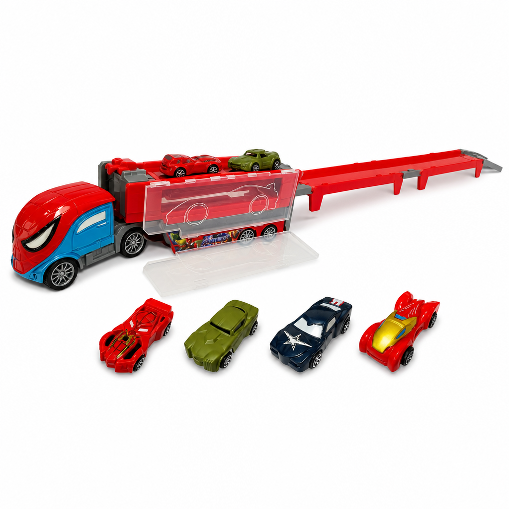 [TH3508-172] Camion Avengers avec 4 voitures / شاحنة أفنجرز مع 4 سيارات