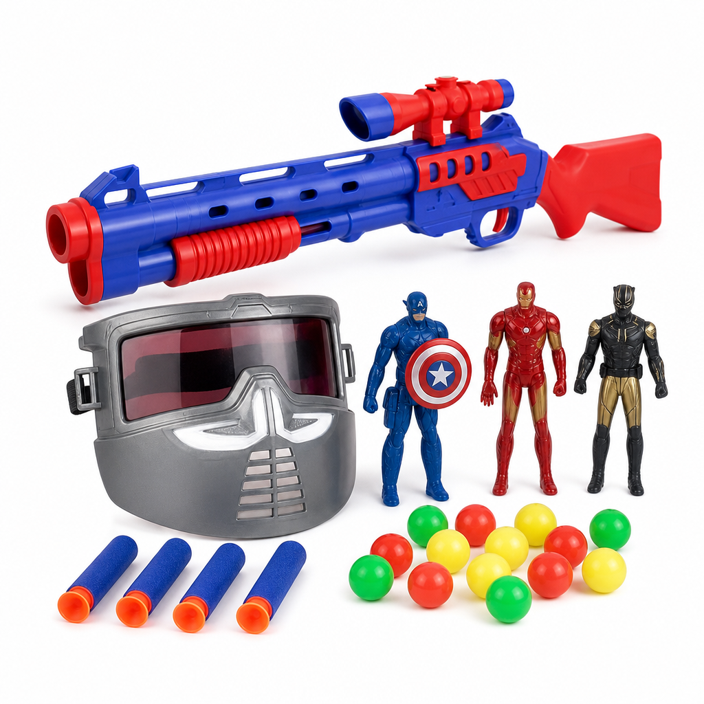 [TH3509-32] Set tir Avengers+masque / طقم تصويب أفنجرز مع قناع
