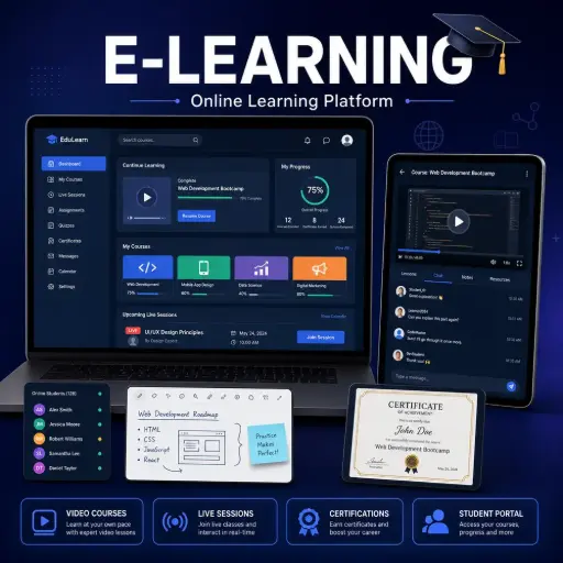 [web04] E learning Website