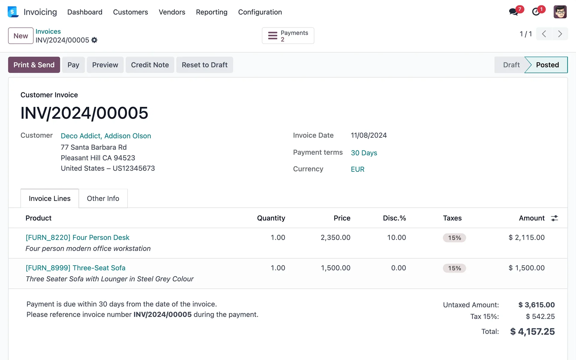 [Invoicing] eInvoicing 